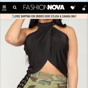 Sexy black top